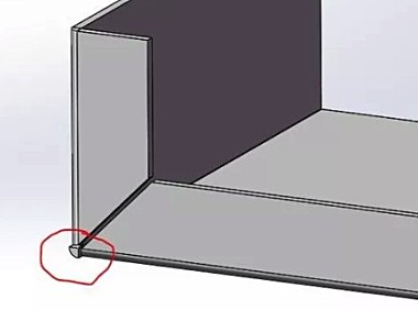 SolidWorks钣金折弯边角的这种余料怎么去掉？方法简单