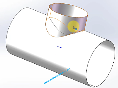 6.3SolidWorks钣金三通圆管道案例