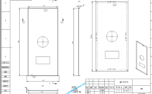 8.3SolidWorks钣金工程图出图案例一