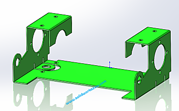 SolidWorks钣金练习题,钣金展开折叠命令综合训练