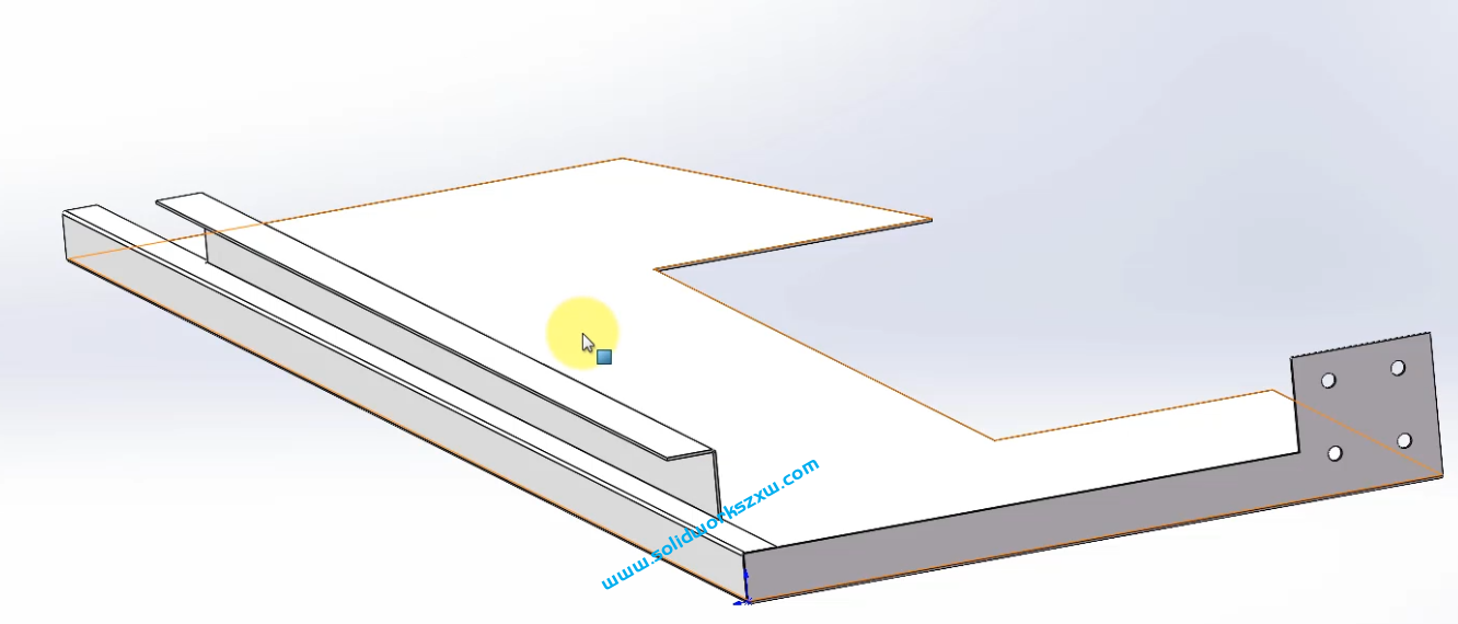 5.3SolidWorks钣金门板类案例三