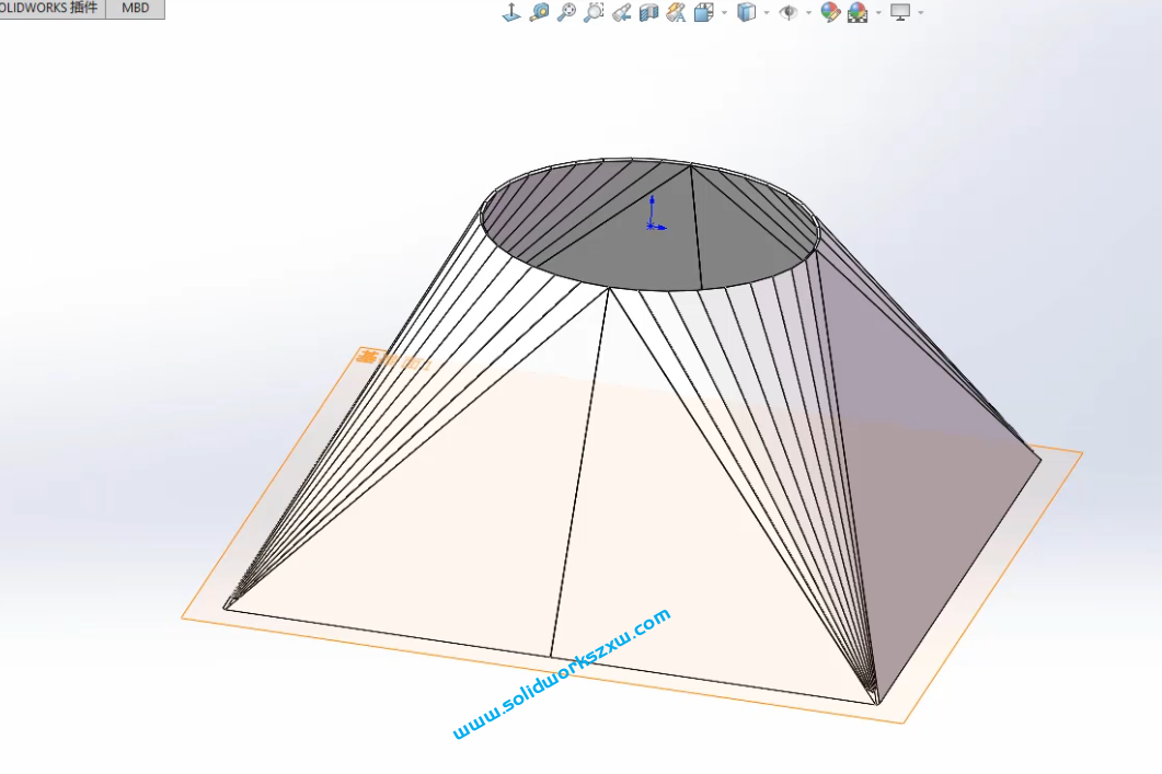 6.6 SolidWorks钣金天方地圆案例