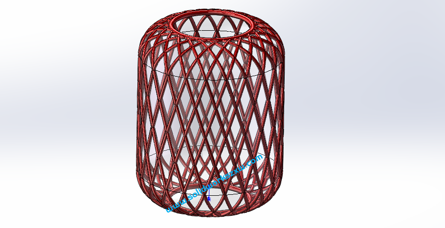 SolidWorks灯笼怎么画?实例讲解灯笼罩的建模过程