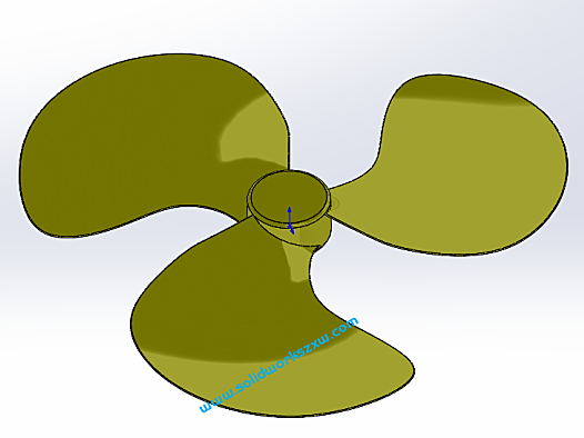 SolidWorks风扇扇叶怎么画？实战练习一下
