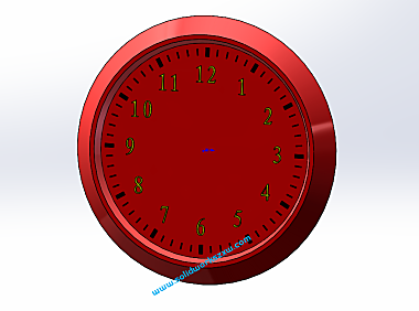 SolidWorks钟表的建模练习，表盘刻度和数字递增阵列是关键