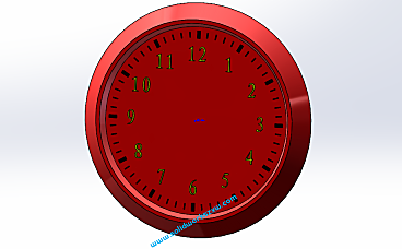 SolidWorks钟表的建模练习,表盘刻度和数字递增阵列是关键