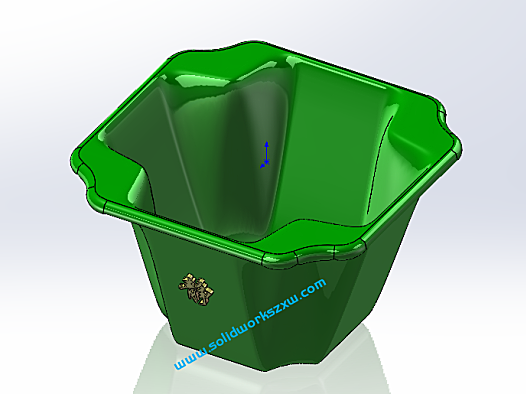 用SolidWorks画花盆，建模步骤详细