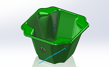用SolidWorks画花盆，建模步骤详细