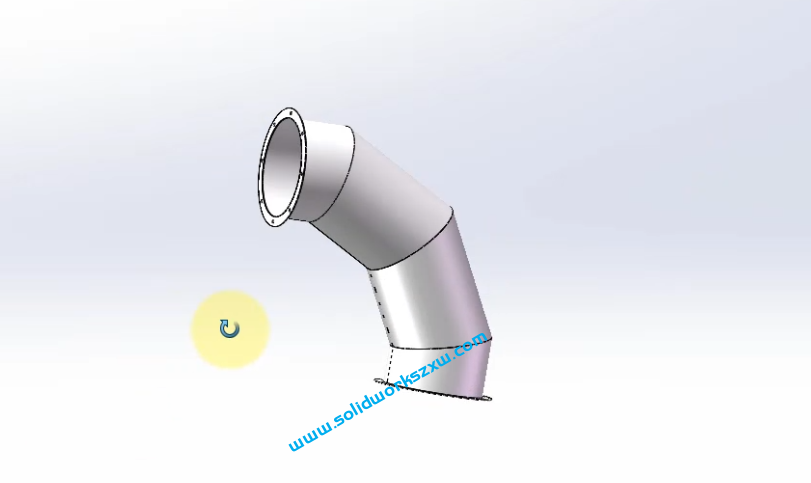 6.1SolidWorks钣金90度弯头案例