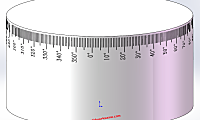 SolidWorks圆柱刻度盘怎么画？实例步骤讲解