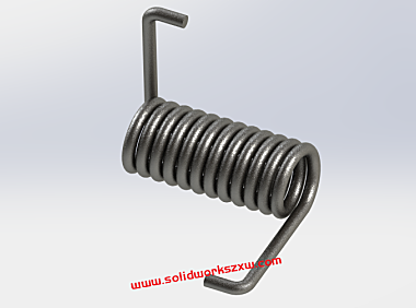 SolidWorks扭转弹簧怎么画？螺旋线加扫描完成