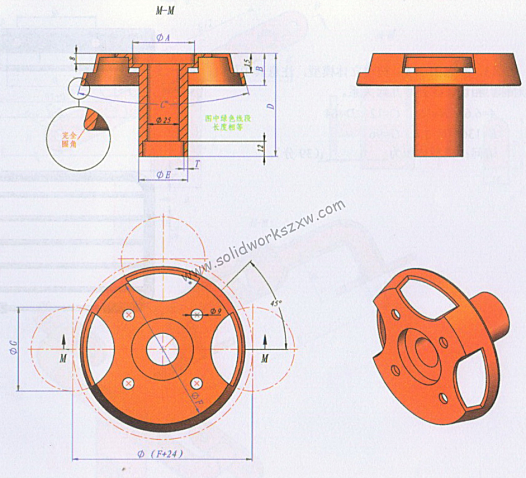 SolidWorks练习题精选6附视频讲解步骤分析