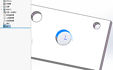 SolidWorks打开stp圆柱面被分割成两半怎么解决?