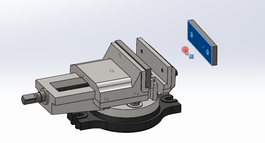 SolidWorks装配体中怎么旋转单个零件?
