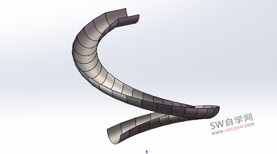 SolidWorks旋转滑梯建模视频教程,折弯拼焊工艺制作