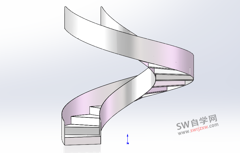 SolidWorks螺旋楼梯建模视频教程-学员定制