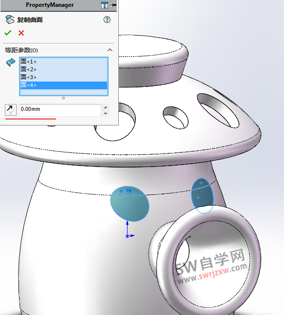 SolidWorks练习题之喷菇蘑菇造型,综合命令练习提高