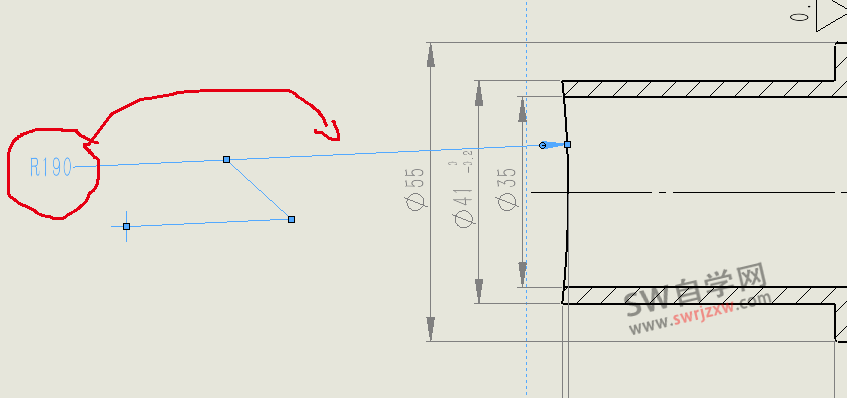 SolidWorks尺寸线打折怎么用？为啥打折尺寸不能调位置了？