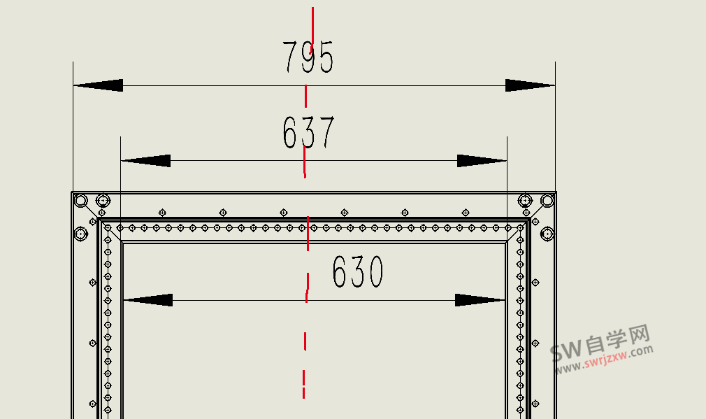 SolidWorks标注尺寸自动放中间怎么设置?置中设置即可