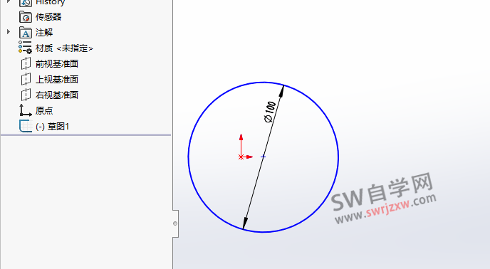 SolidWorks草图前面有个减号-什么意思?能去掉吗?