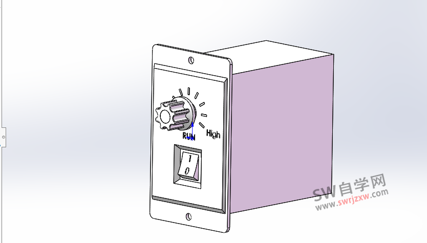 电机马达调速器调速盒下载step
