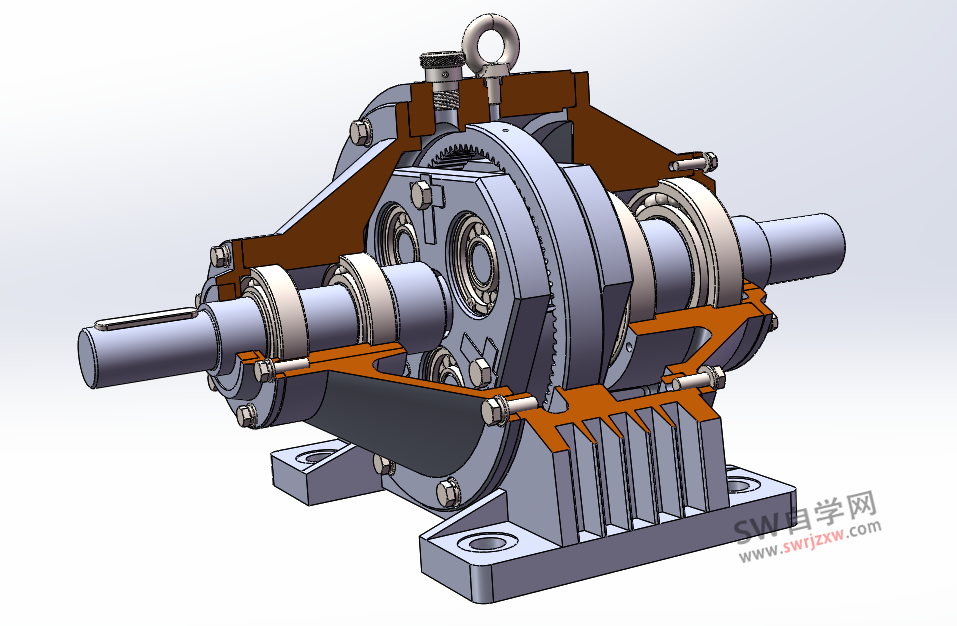 SolidWorks行星齿轮减速机模型下载