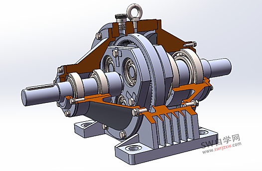 SolidWorks行星齿轮减速机模型下载