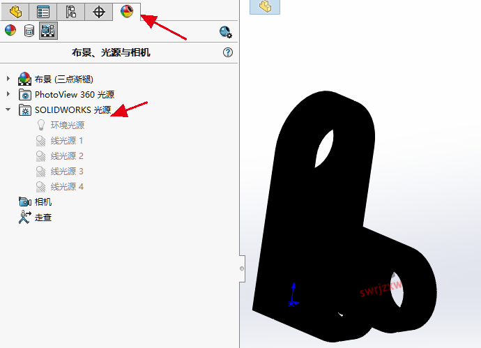 SolidWorks模型变黑变暗怎么回事？如果解决？