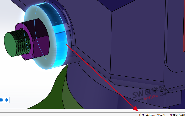 SolidWorks测量尺寸小技巧,不用点测量工具