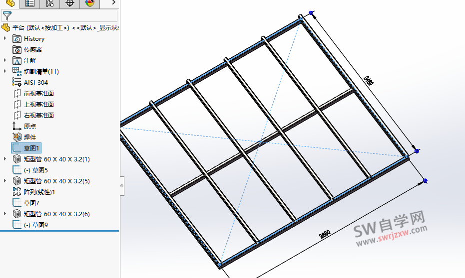 SolidWorks点击草图不显示草图尺寸怎么解决?