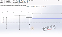 SolidWorks旋转草图标注直径的方法