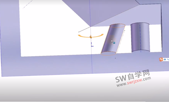 SolidWorks斜向拉伸操作技巧