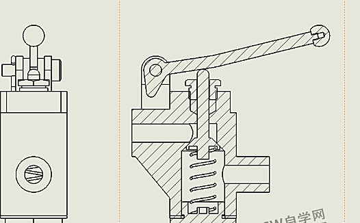 SolidWorks剖视图剖面线方向怎么修改?