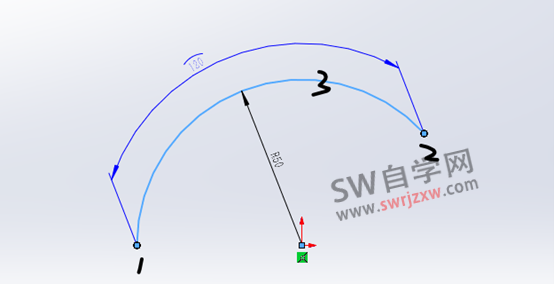 SolidWorks草图圆弧弧长如何标注?