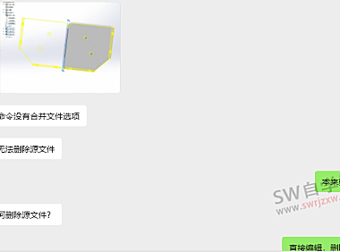SolidWorks镜像后怎么把原来的本体删掉?