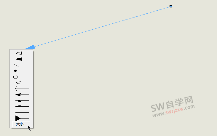 如何在SolidWorks工程图插入箭头？