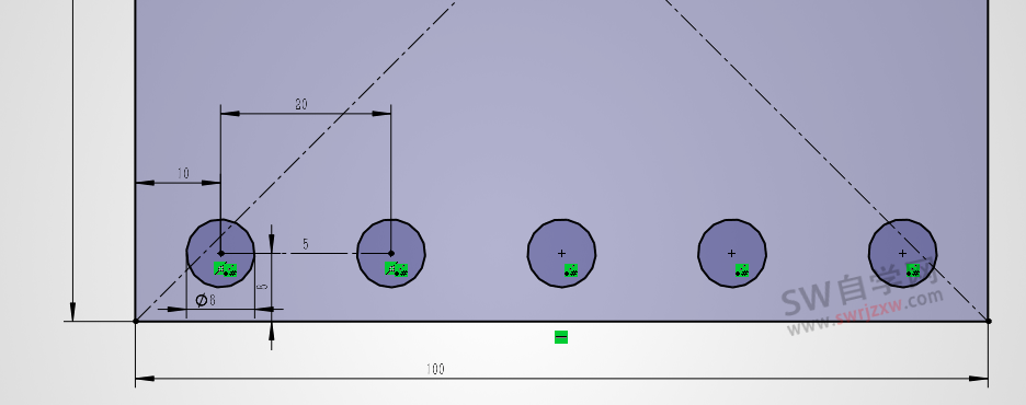 SolidWorks线性阵列后欠定义什么原因?如何自动完全定义?