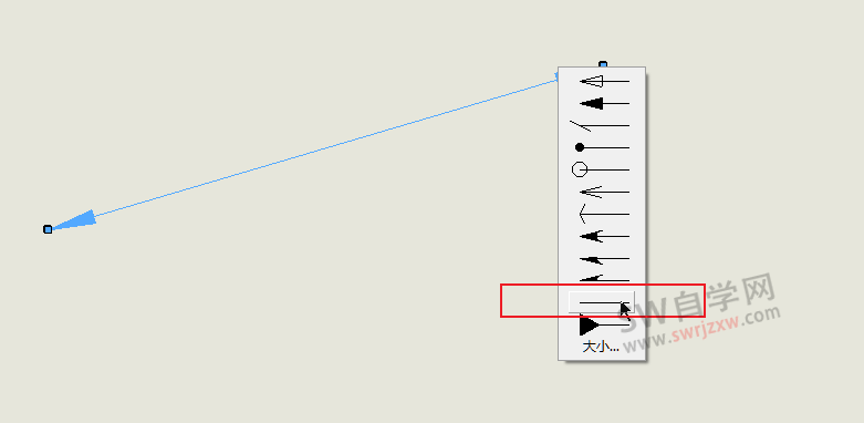 如何在SolidWorks工程图插入箭头？