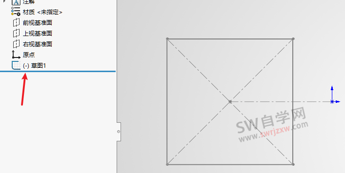 SolidWorks草图前面的(-)减号什么意思？怎么去掉？